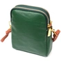 Сумка Vintage Трапеція з натуральної шкіри Зелена (22268) - зменшене зображення 2