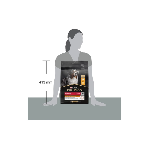 Сухий корм для собак Purina Pro Plan Dog Medium Adult з куркою 3 кг (7613035114807) - picture 4