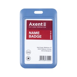 Бейдж Axent слайдер вертикальний, 54х85мм , димчастий синій (4500V-02-A) изображение 1