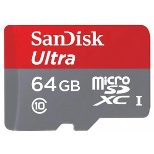 Карта пам'яті SanDisk 64GB microSD class10 UHS-I (SDSQUNC-064G-GN6MA) зображення 1