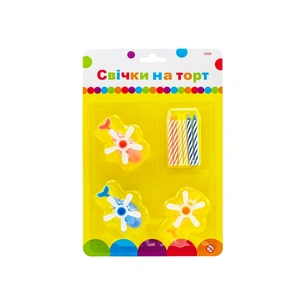 Свічка Maxi "Вертольоти" 6 шт, 3 підставки (MX620012) зображення 1