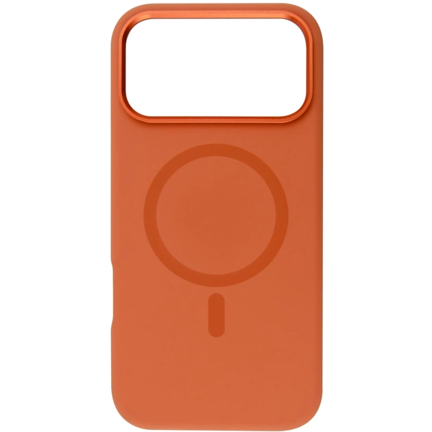 Чохол до мобільного телефона BeCover FIBRA Silicone OmniMag Apple iPhone 17 Pro Orange (716221) - зображення 1