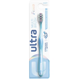 Зубна щітка Fesco Ultra Multi Brush Soft Блакитна (4820204702083) изображение 1