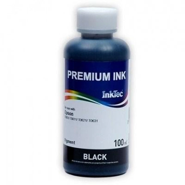 Чернила InkTec Epson C79/91 Т26/27 ТХ106/117 S22/SX130/420 Black Pigment (E0013-100MB) - изображение 1