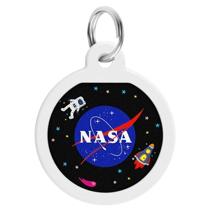 Адресник для тварин WAUDOG Smart ID з QR-паспортом "NASA", коло 25 мм (0625-0147) изображение 1