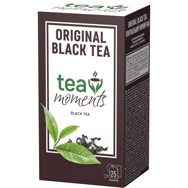 Чай Tea Moments Original Black Tea 25х1.7 г (tm.00582) - изображение 1
