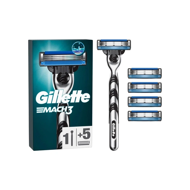 Бритва Gillette Mach3 з 5 змінними картриджами (7702018610181) - picture 1