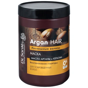 Маска для волосся Dr. Sante Argan Hair Арганова олія та кератин 1000 мл (4823015933103) зображення 1
