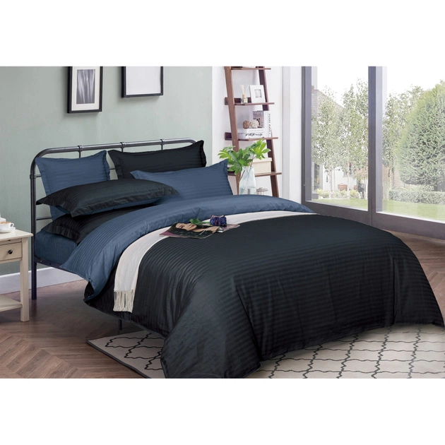 Пододеяльник MirSon Satin Stripe 30-0021 + 30-0020 Likana 200х220 см (2200005268445) - изображение 1
