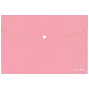 Папка - конверт Economix А4 180 мкм, непрозора, пастельна рожева (E31301-89) зображення 1