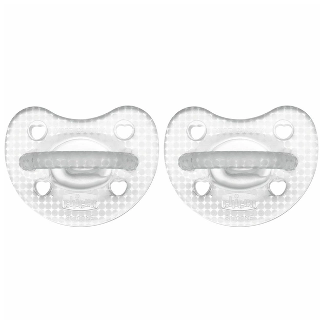 Пустушка Chicco Physioforma Crystal силіконова від 2 до 6 місяців 2 шт (73088.31) - picture 1