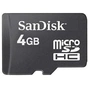 Карта пам'яті SanDisk 4Gb microSDHC class 4 (SDSDQM-004G-B35N) - зменшене зображення 1