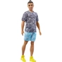 Лялька Barbie Fashionistas Кен в футболці з візерунком пейслі (HPF80) - зменшене зображення 1