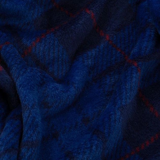 Плед Ardesto Flannel 160х200см, 100% поліестер, клітинка, синій (ART0134PB) - зображення 5