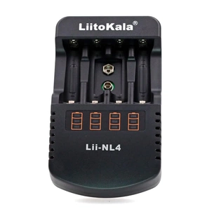Зарядний пристрій для акумуляторів Liitokala 4 Slots, LED, Li-ion/Ni-MH/Ni-Cd/AA/ААA/AAAA/С (Lii-NL4) зображення 1