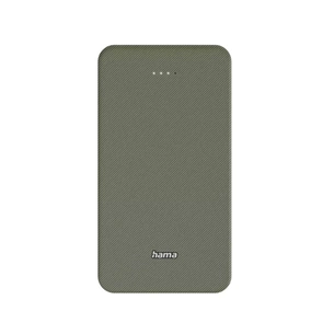 Батарея універсальна Hama 20000mAh, 15W/5V/3A, USB-C, USB-A, green (00201716) зображення 1