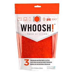 Серветки Whoosh! Screen Shine 3 PACK CLOTHS, microfiber, 35х35cm (1FGCL3COM) зображення 1
