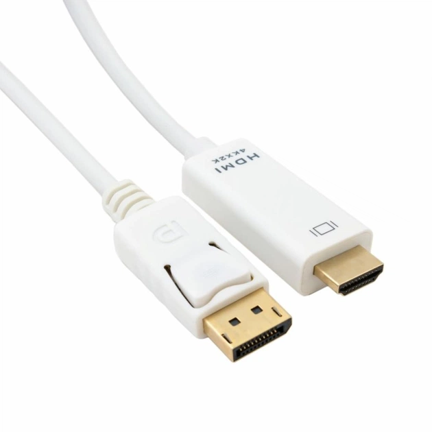 Кабель мультимедийный DisplayPort M to HDMI M 2.0m Extradigital (KBD1669) - изображение 1