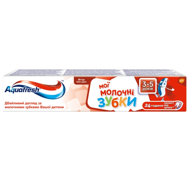Дитяча зубна паста Aquafresh Мої молочні зубки 3-5 років 50 мл (5054563160270) - зображення 1