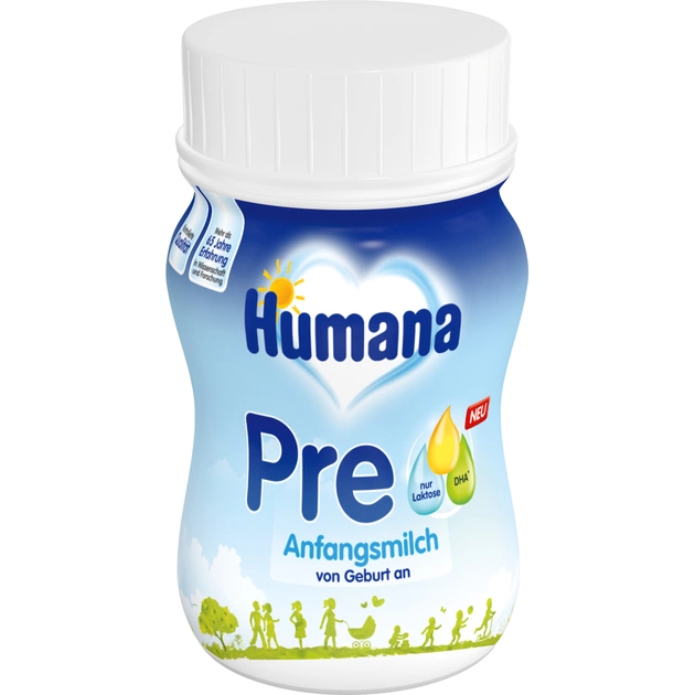 Дитяча суміш Humana Pre mit LC PUFA рідка молочна 90 мл (4031244001672) - изображение 1
