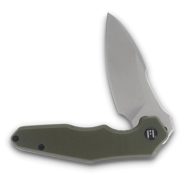 Ніж Hightron Mini Ventura, D2, G10, зелений, сталевий stonewash клинок (HK05GRNS) - зображення 4