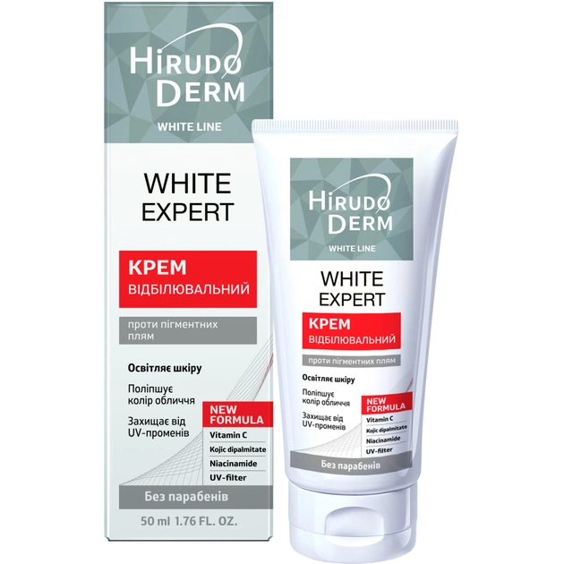 Крем для лица Біокон Hirudo Derm White Line White Expert Отбеливающий 50 мл (4820008318756) - изображение 1