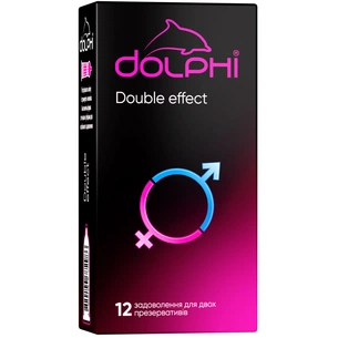 Презервативи Dolphi Double Effect 12 шт. (4820144772986) изображение 1