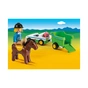 Конструктор Playmobil Машина з возом і конем (6336518) - зменшене зображення 4