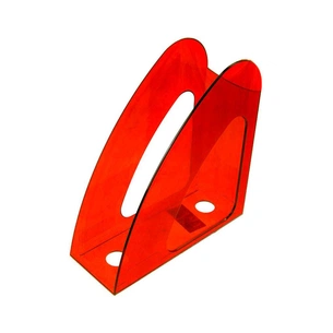 Лоток для паперів Economix вертикальний Райдуга, пластик яскраво-червоний (E31904-03) зображення 1