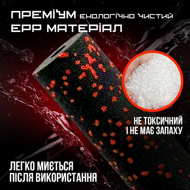 Масажний ролик PowerPlay PP-4346 Mini EPP Foam Roller 15x5,3см Чорно/Червоний (PP_4346_Red_(15*5)) - picture 7