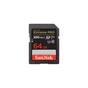 Карта пам'яті SanDisk 64GB SD class 10 UHS-I U3 V30 Extreme PRO (SDSDXXU-064G-GN4IN) - зменшене зображення 1