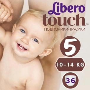 Підгузки Libero Touch 5 (10-14 кг) 36 шт (7322540770230) зображення 1