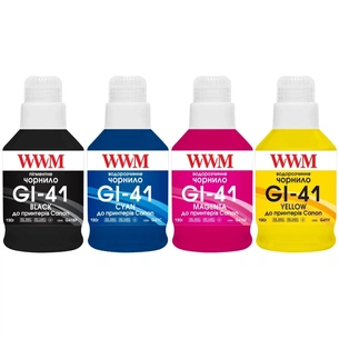 Чорнило WWM Canon GI-41 для G2420/3420 4х190г BP/C/M/Y SET, Pigm/Water (G41SET4) зображення 1