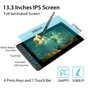 Планшет-монітор Huion Kamvas 13 (GS1331) - зменшене зображення 3