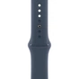 Смарт-годинник Apple Watch Series 9 GPS 41mm Silver Aluminium Case with Storm Blue Sport Band - M/L (MR913QP/A) - зменшене зображення 3