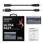 Накопичувач SSD USB 3.2 500GB ADATA (AELI-SE880-500GCGY) - зменшене зображення 6
