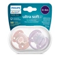 Пустушка Philips AVENT Ultra Soft ультрам'яка 0-6 міс. 2 шт (SCF091/09) - зменшене зображення 3