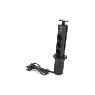Мережевий фільтр живлення Voltronic 3 Роз, 2USB, 16А, 250V, 2м, Black (D06-FU03) зображення 1