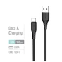 Дата кабель USB 2.0 AM to USB-C 1.0m 3A textured PVC black ColorWay (CW-CBUC094-BK) - зменшене зображення 4