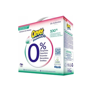 Пральний порошок Clever Neutro + Color 1.92 кг (5900308779828) зображення 1