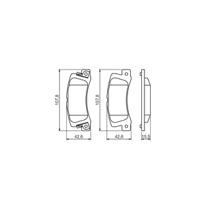 Гальмівні колодки Bosch 0 986 461 136 зображення 1