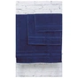 Рушник MirSon набір банний 5003 SoftNess Darkblue 50x90, 70x140, 100x150 (2200003182637) - зменшене зображення 2