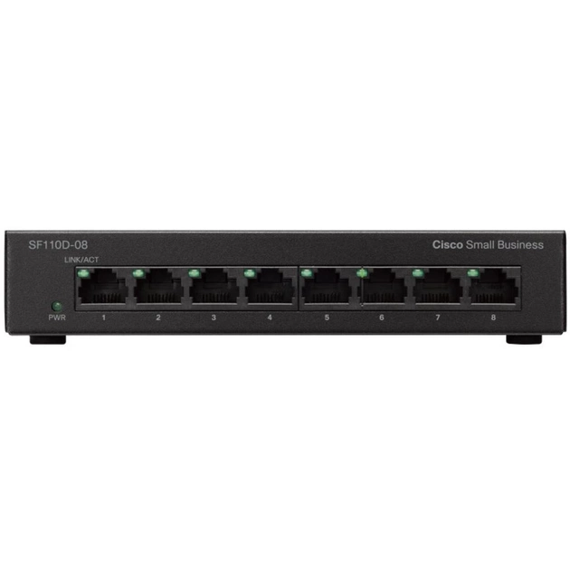 Комутатор мережевий Cisco SF110D-08 (SF110D-08-EU) - изображение 1