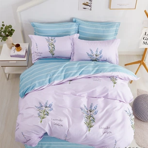 Постільна білизна Home Line Провансальська лаванда сатин полуторний (161356) зображення 1