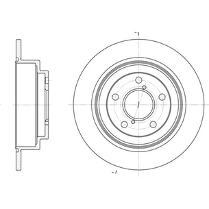Гальмівний диск REMSA 6398.00 зображення 1