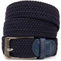 Ремінь Vintage Текстильний чоловічий Темно-синій (20526) - зменшене зображення 1