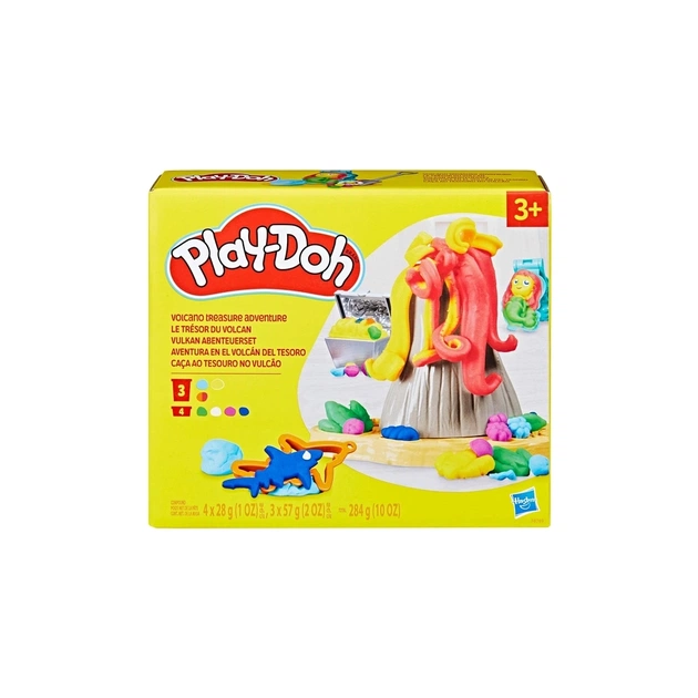 Набор для творчества Hasbro Play-Doh Volcano Treasure Adventure (F8789) - изображение 1