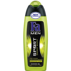Гель для душу Fa Men Sport Вибух свіжості 250 мл (5410091692919) зображення 1