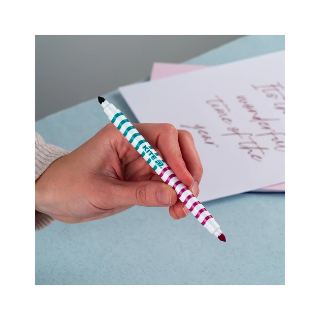 Фломастери Kite Creative двосторонні 12 кольорів (K-1151) - picture 3