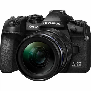 Цифровий фотоапарат Olympus E-M1 mark III 12-40 mm Kit black (V207101BE000) зображення 1